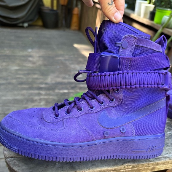 NIKE SF Air Force 1 High Court Purple 864024-500 Men's Size 8 CUTE! - Picture 2 of 16